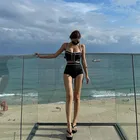 Женский комплект бикини с высокой талией, женское бикини с эффектом пуш-ап, женский купальник из двух предметов, сексуальный купальный костюм, новинка 2022