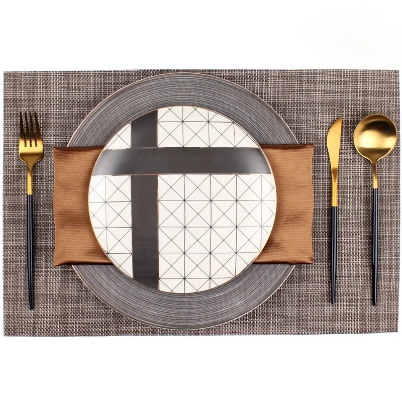 

Скандинавские искусственные наборы, креативный нож для завтрака, вилка, стейк, Сервировочные блюда, наборы тарелок, столовая посуда для сва...