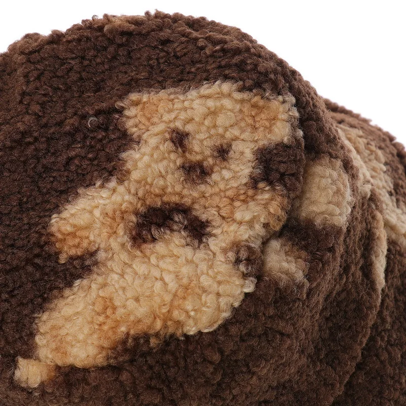 Шляпа Женская осенне-зимняя утолщенная теплая шапка для раковины с милым