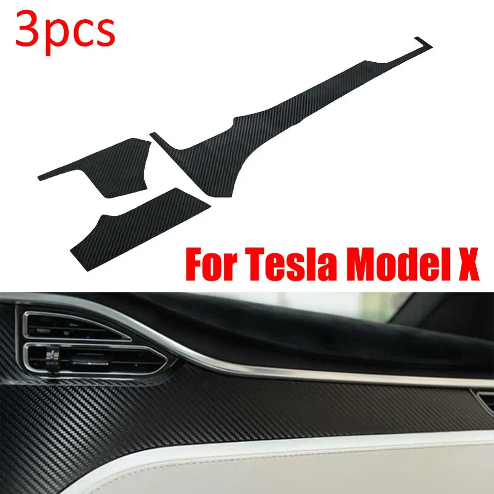 

Наклейки на приборную панель автомобиля Tesla Model X, 3 шт.