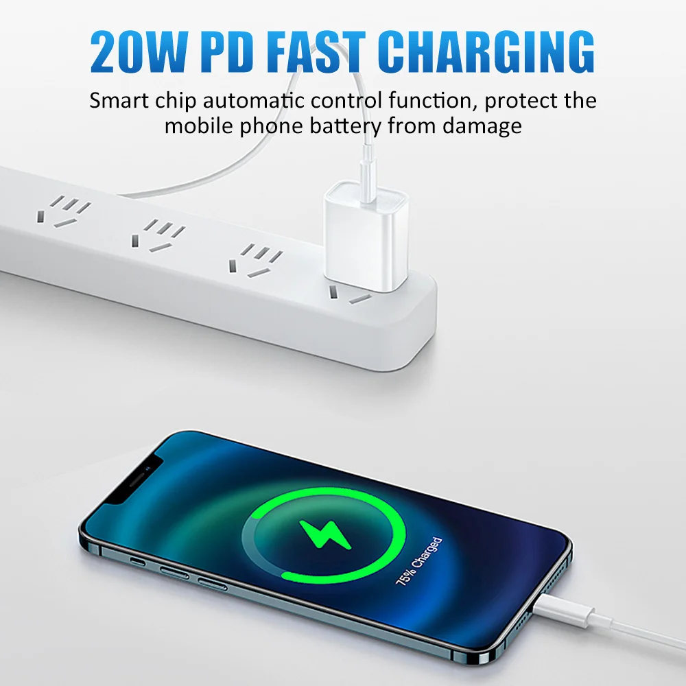 Зарядный кабель с разъемом Lightning 18 Вт 9 В/2 А Type C для iPhone 12 mini 12Pro 11 Pro Max XS iPad Pro|Кабели