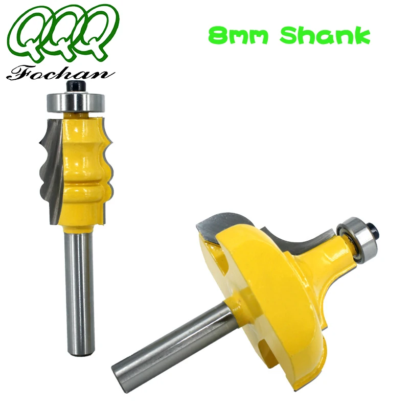 

QQQ 8/12/12.7mm Shank Picture Frame Router Bits Tenon Tungsten Carbide Line Bit Woodworking Milling Cutter for Wood LT033