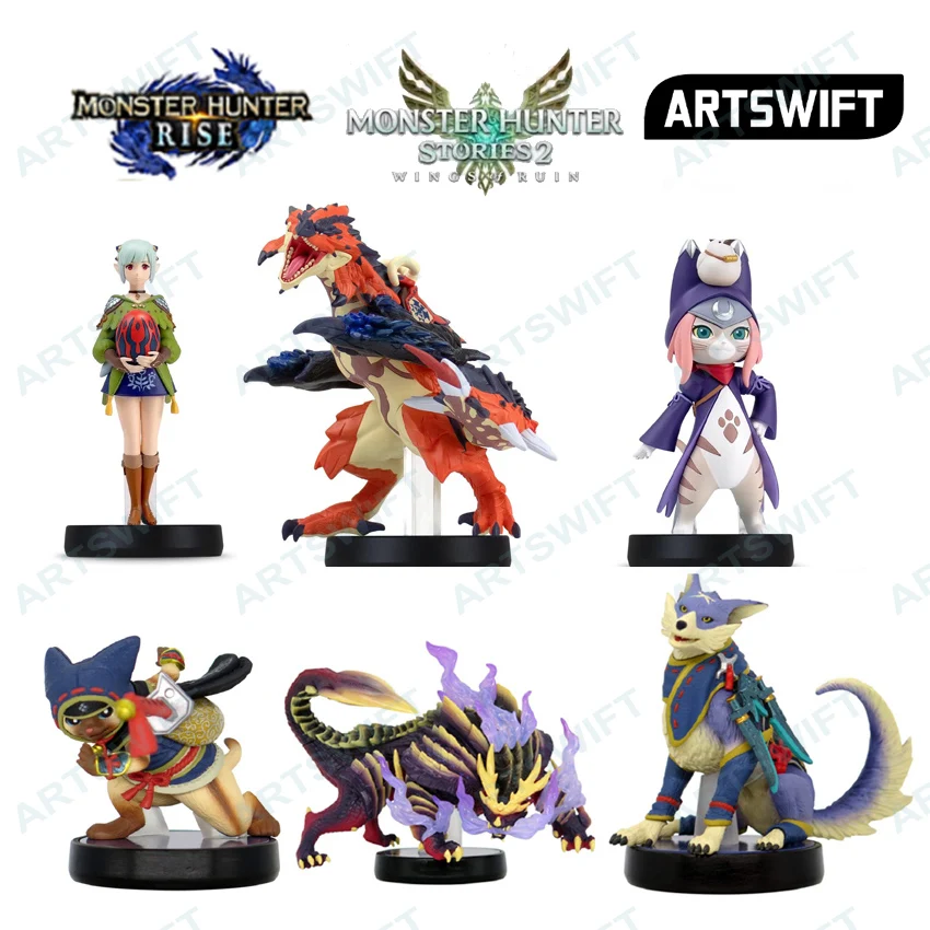 Фигурка Nintendo amiibo Monster Story 2 Hunter Rise Tsukino Ena Razewing Ratha Magnamalo Palico Palamute|Запасные части| |