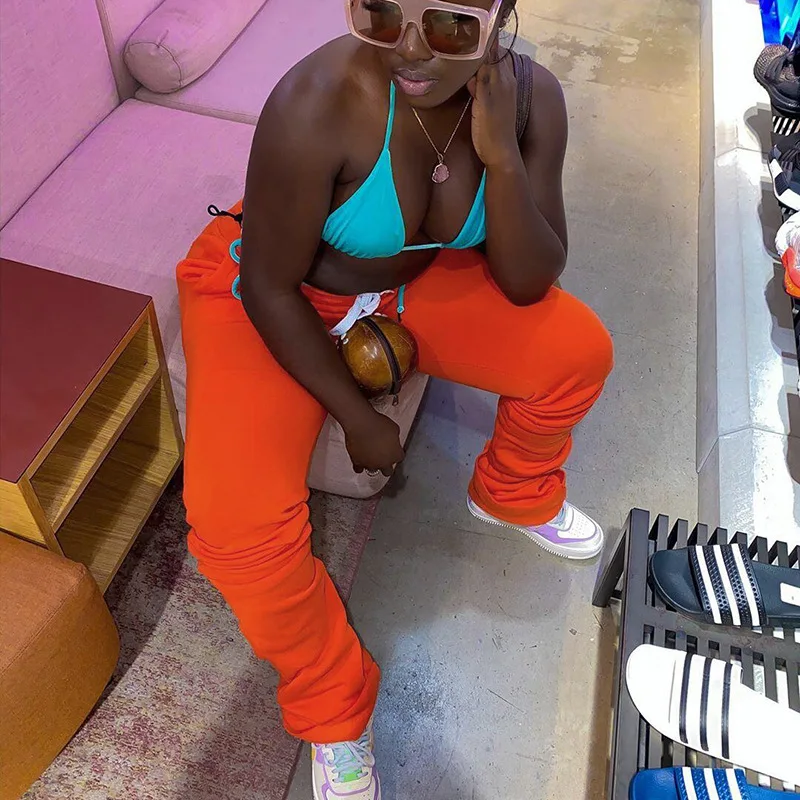 Женские многослойные спортивные брюки пикантные облегающие с высокой талией для