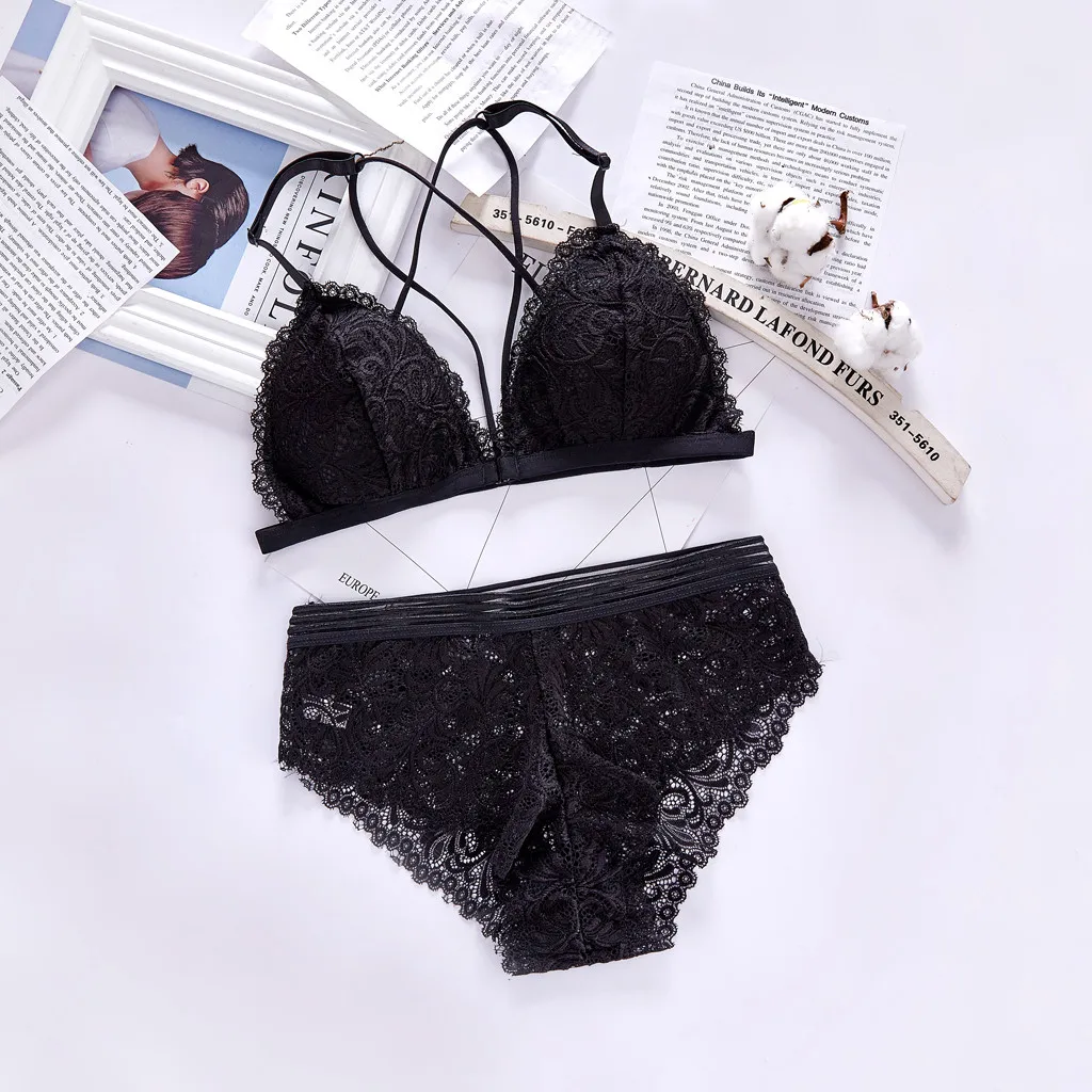 Нижнее белье микро бикини открытый бюстгальтер женский удобный кружевной с