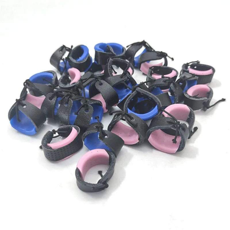 

Silicone Thimbles Hollowed Out Breathable Playing Guitar Protective Finger Sleeve DIY Thimble Ring Crafts Sewing Tool Supplies