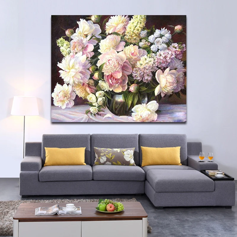 DIY картинки для раскраски по номерам с жардиньерка рисунок рельеф живописи