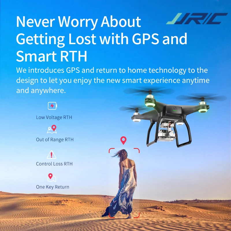 JJRC X13 5G WiFi GPS Дрон 4K HD широкоугольная камера бесщеточный двигатель