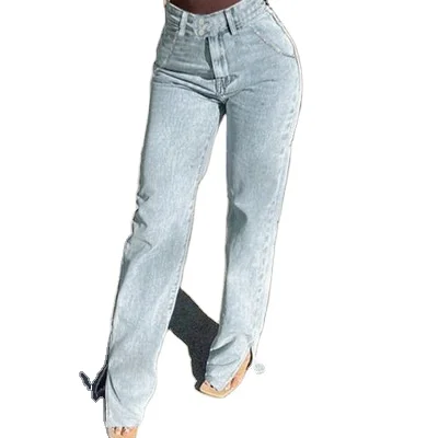 

Fashion Women's Loose High-waist trousers Jeans Casual Trousers & Pants Plus size jeans cargo pants women