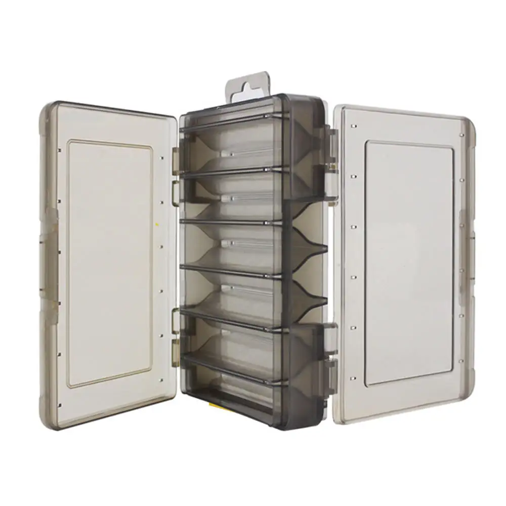 Двойная сторона 12 Отсеков Рыболовные Приманки Снасти Коробка рыболовные