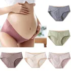 Женские трусы, Одежда для беременных, 100% хлопок, U-образное нижнее белье с заниженной талией, бесшовные мягкие трусики для беременных, женские трусы, нижнее белье