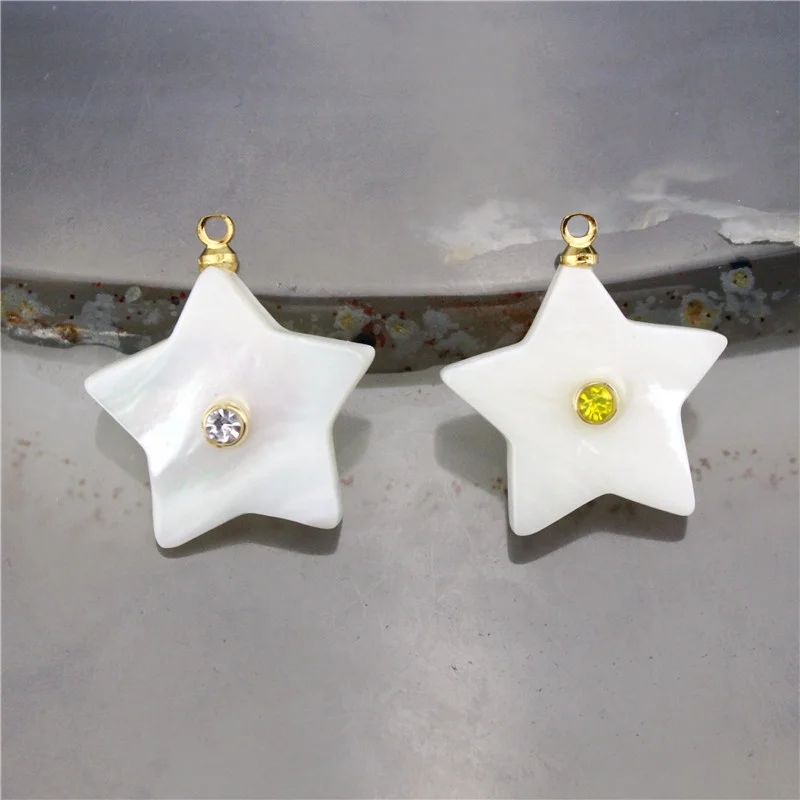 20 мм шт./лот подвеска в форме звезды кубический цирконий микро паве очарование