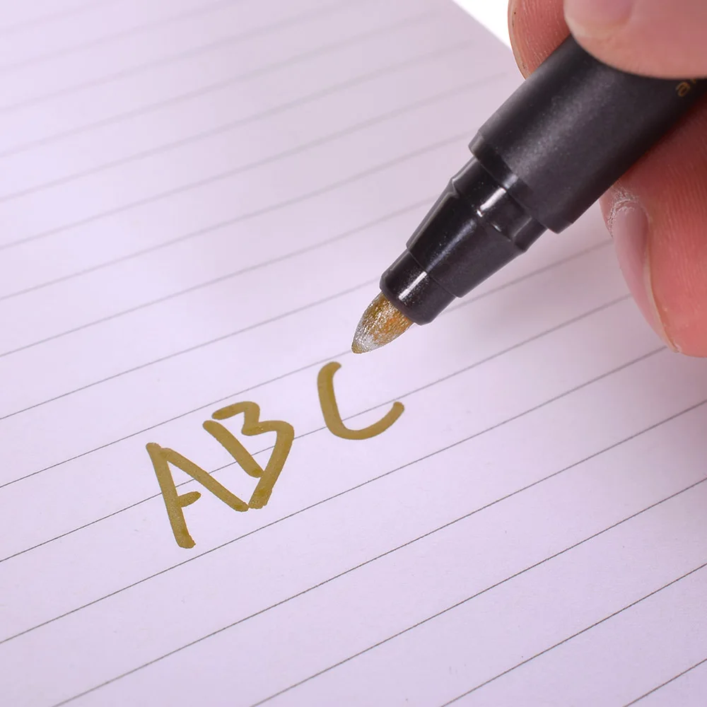 1 шт. тонкие металлические маркеры для рисования ручки водостойкие ручной