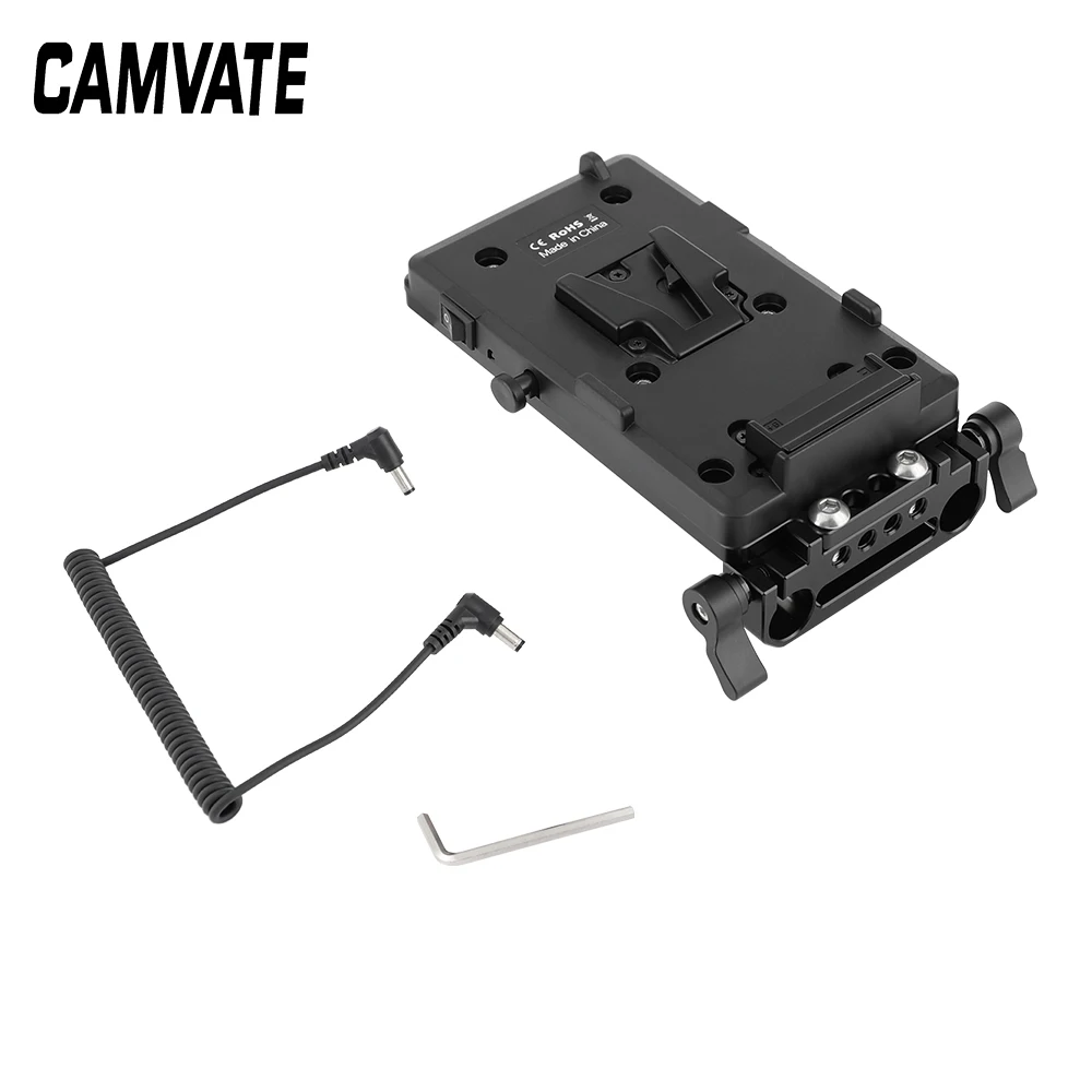CAMVATE быстросъемная V образная Блокировка питания сплиттер пластина + батарея