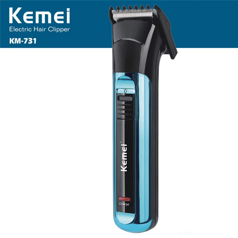 

Electric Hair Clipper Razor Rechargeable Battery Hair Trimmer Men Razor Cordless Adjustable Clipper 3 colors Kemei KM-731