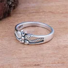 Винтажное посеребренное резное кольцо с бабочкой, женское богемное изысканное кольцо ручной работы, модное ювелирное изделие для дня рождения подруги, подарок