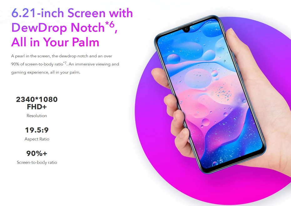Huawei Honor 20 Lite смартфон с восьмиядерным процессором Kirin 128 ОЗУ 4 Гб ПЗУ 710 ГБ 32