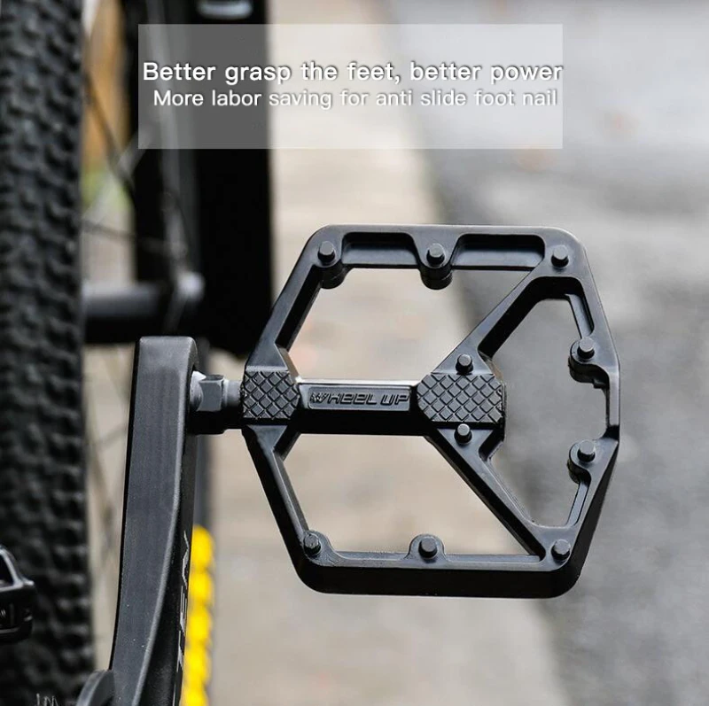

Ultralight Seal Bearings Bicycle Bike Pedals MTB Good Grip Lightweight 12.5*10.4cm Pedals Big For Gravel Cycling Enduro Downhill