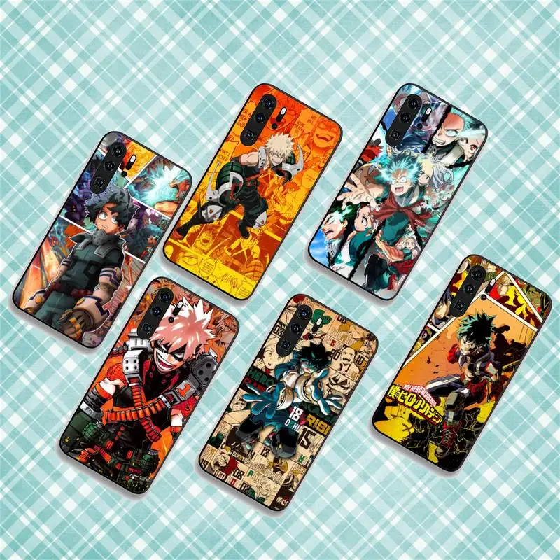 

My Hero Academy MANHAU Phone Case For Huawei G7 G8 P7 P8 P9 P10 P20 P30 Lite Mini Pro P Smart Plus Cove Fundas