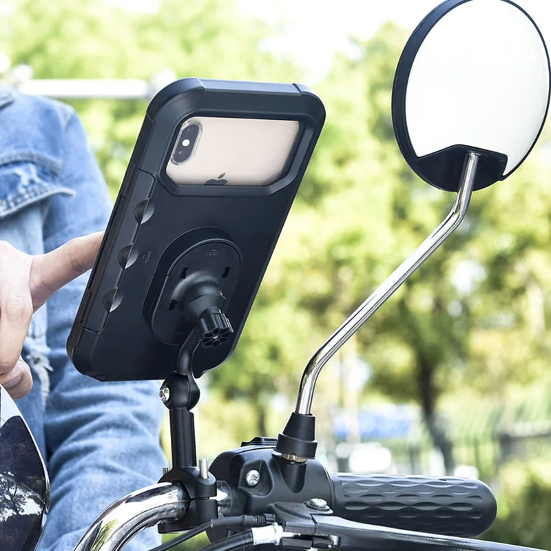 smoyng waterproof motorcycle bike phone holder case adjustable support moto bicycle handlebar mobile mount bracket for iphone free global shipping