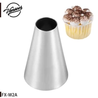 w2a round piping nozzle cupcake cake decorating tools stainless steel icing cream nozzles bakeware pastry tips kitchen tools