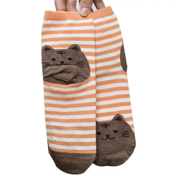 

Women Cartoon Socks Colorful Patterned Kawaii Socks Lady And Women's Winter Cotton Striped Funny Animal Socks Hot Sale #T2G