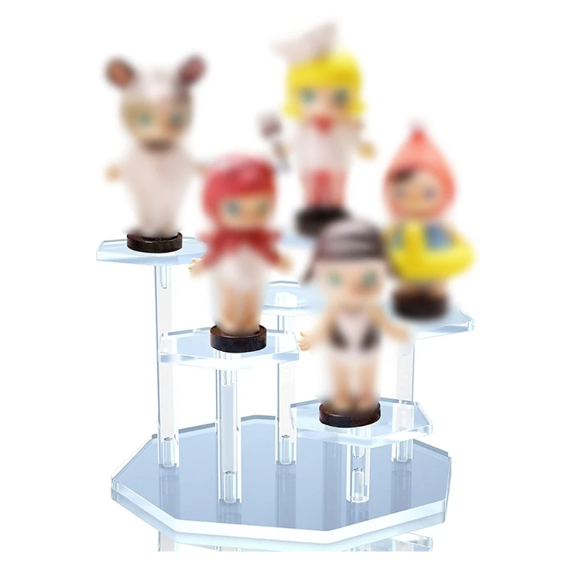 Высококачественные прозрачные/черные акриловые подставки для выставки Набор