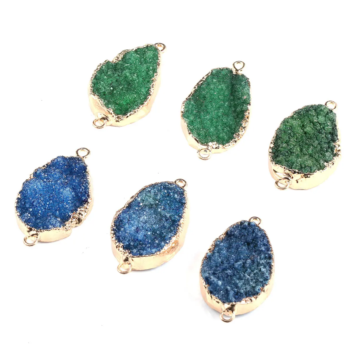 Ожерелье с подвеской из голубого агата неправильной формы восстанавливающий