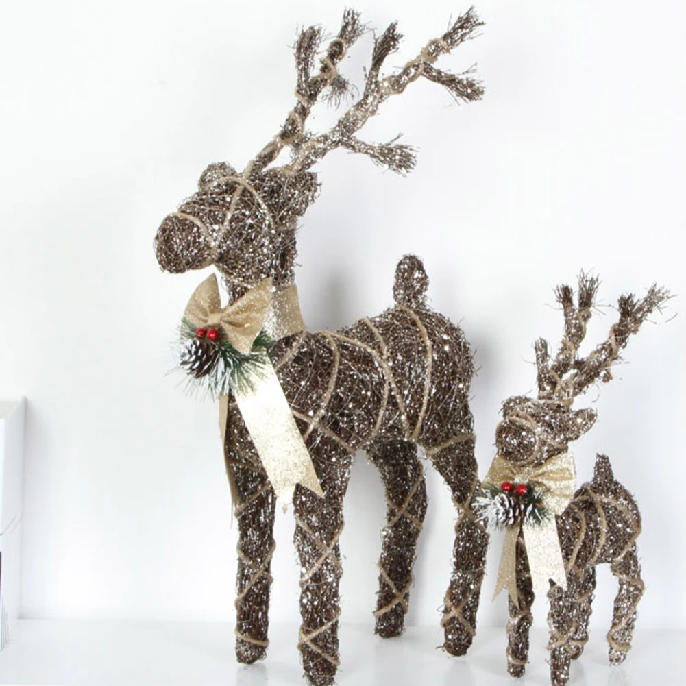 3 шт. Рождественский железный провод мультфильм украшение Олень конопли сосновые