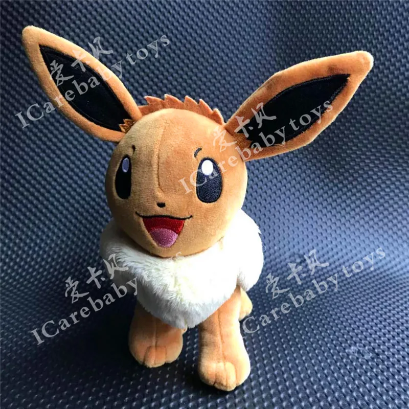 Мультфильм Официальный улыбка стоя Eevee 23 см плюшевый мешок с песком кукла игрушка