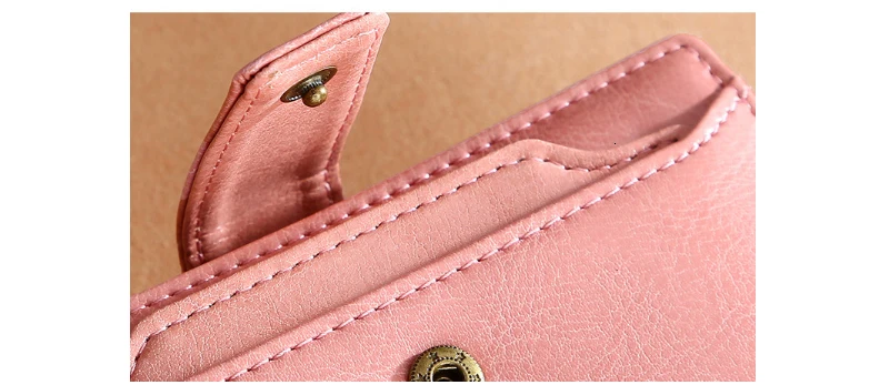 Genuine Leather Womens Wallets And Purses Coin Purse Girl Short Clutch Bags Card Holder Small Purses Carteira Feminina