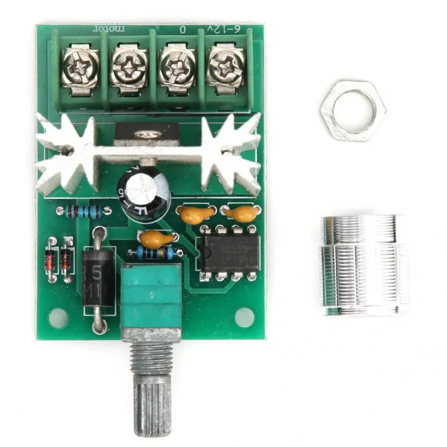DC6 12V 6A PWM контроллер скорости двигателя постоянного тока переключатель