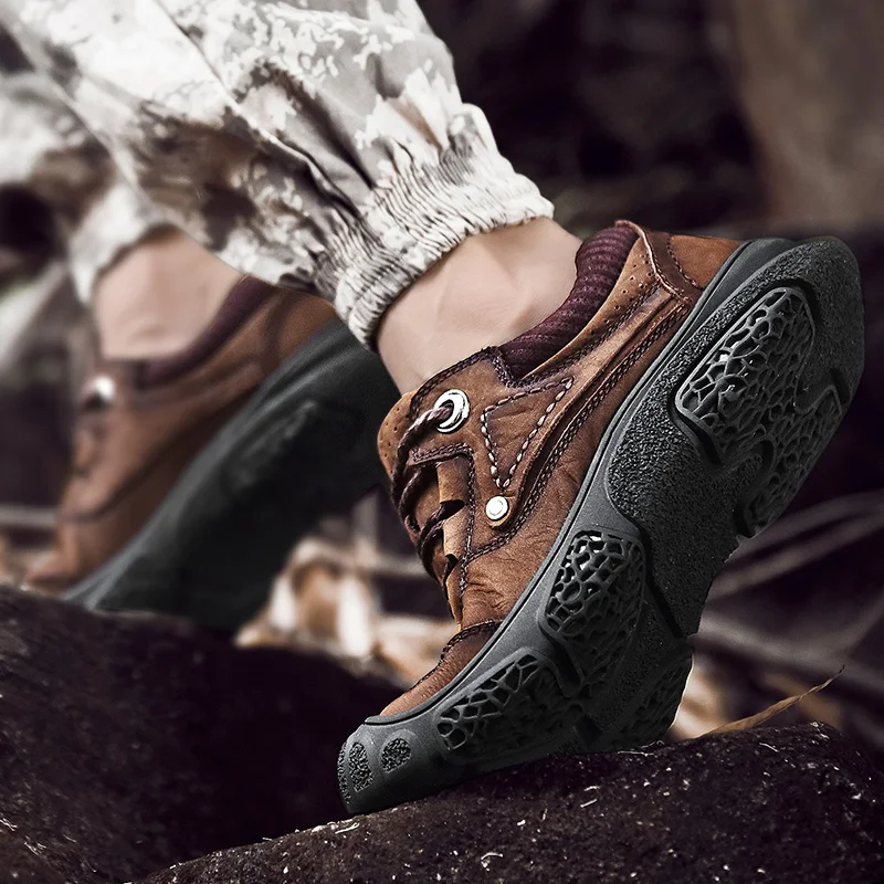 Туфли мужские из натуральной кожи повседневная обувь на шнуровке деловая