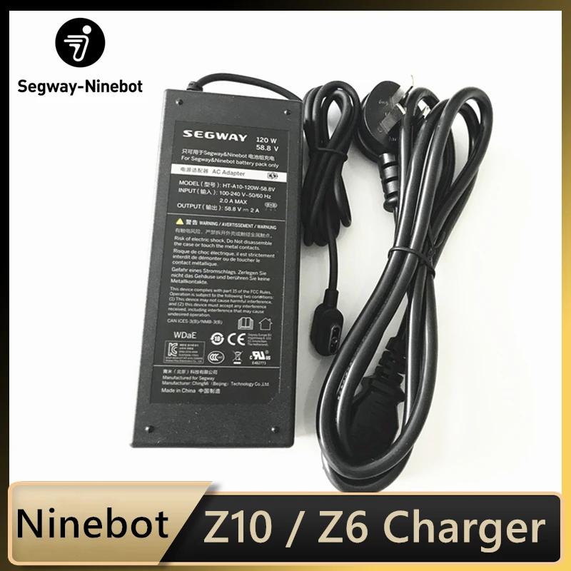 

Original 120W 58.8V Charger for Ninebot One Z10 Z6 Self Balance Smart Electric Scooter Unicycle Skate Hoverboard Accessories