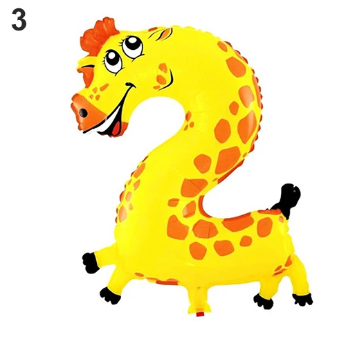 

Animal Number Foil Balloons Kids Party Birthday Wedding Dcor Ballon Child Gift