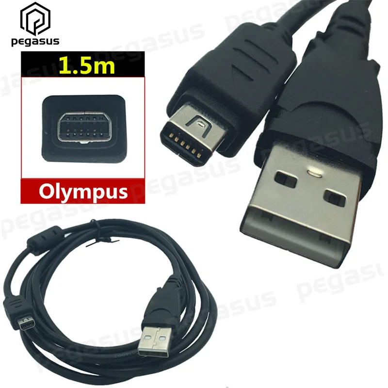 

1.5M Olympus Digital Camera USB 12-Pin Data Cable For CB-USB5 CB-USB6 SP-310 D-435 D-425 C-180 C-480