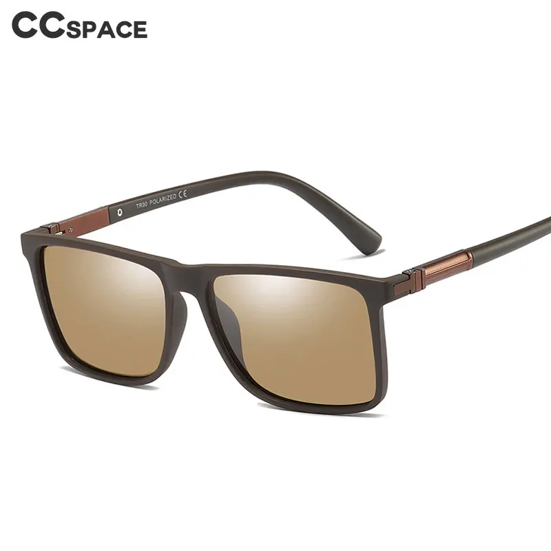 45968 пластиковые титановые поляризованные Квадратные Солнцезащитные очки для