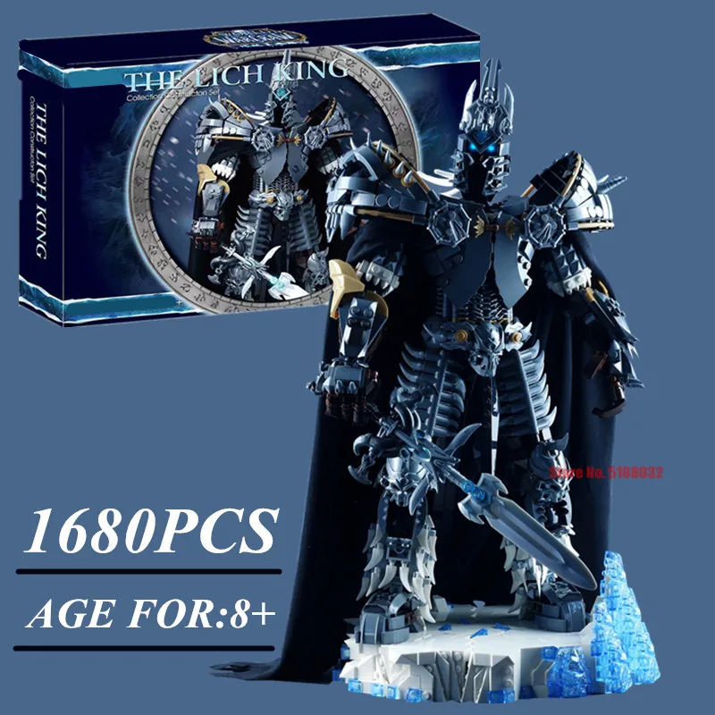 

New Game Series War of Movie Toys The Warcrafted Lich Model King Iron Knight Robot Building Blocks Bricks Toy Kid Gift