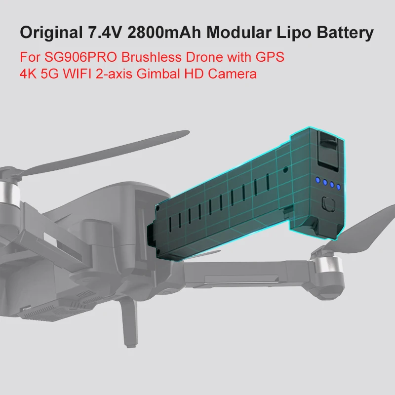 SG906 PRO 7 4 V 2800mAh Дрон батарея RC Wifi FPV Квадрокоптер аксессуары часть перезаряжаемая |