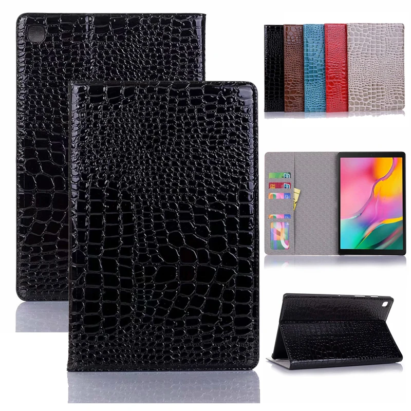 

Роскошный чехол из крокодиловой кожи для Samsung Galaxy Tab S5e 10,5 T720 T725, 2019, чехол из искусственной кожи с отделением для карт, чехол для Samsung T720 T725