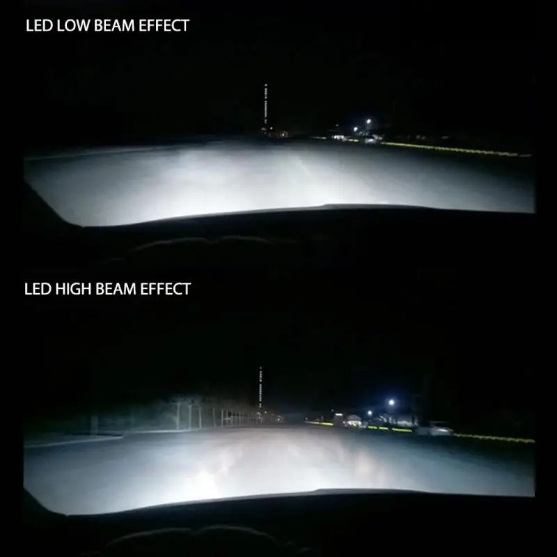 2 шт. 8000LM 6500K белый светильник F6 CSP 9012 9004 H1 H3 H7 светодиодный автомобилей головной