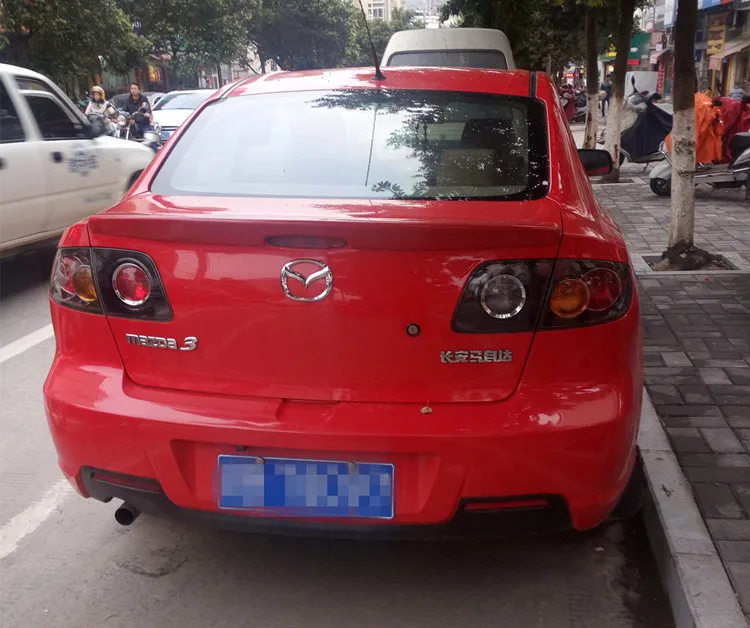 Спойлер для Mazda 3 высококачественный спойлер из АБС материала заднего крыла