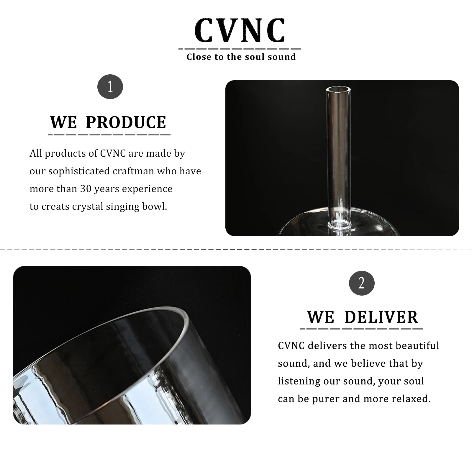 CVNC 7 &quotNote B корона чакра прозрачный кристалл поющая ручка Чаша|Колокольчики и