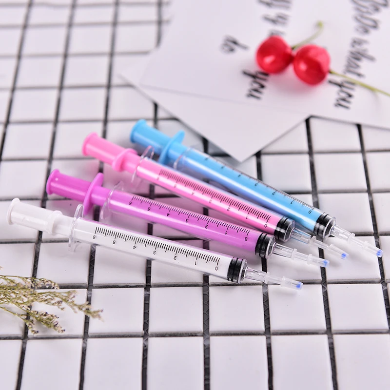 1 шт. шприц ручка Канцтовары шариковая автоматическая многоразового пуля 0 38 мм |