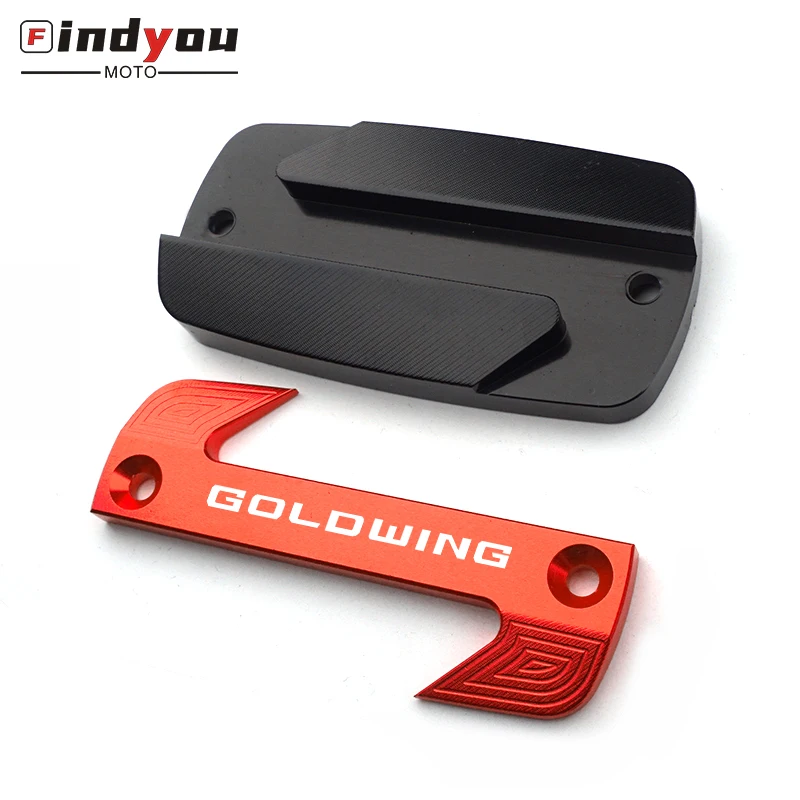 

Logo Goldwing Motorcycle CNC Front Fluid Reservoir Cap Cover For HONDA Goldwing GL 1500 1800 GL1800 2010-2017 2018