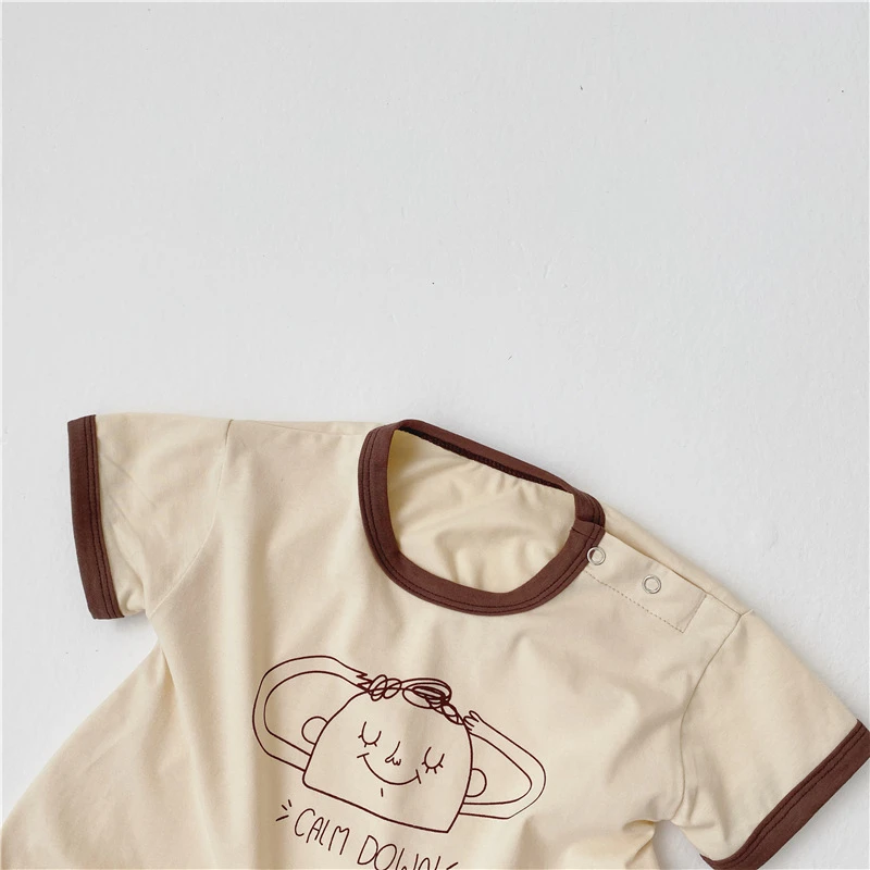 

Cute Baby Boys Funny Rompers 2020 Summer Short Sleeve Cotton Cartoon Jumpsuit for Newborn Baby Boys Clothes 0-24M Infant Outfits