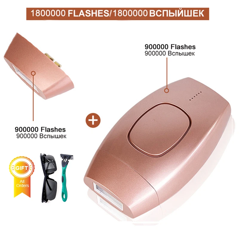 1800000 флэш постоянный IPL лазерная эпиляция удаление волос depiladora лица Электрический Фотоэпилятор средство для безболезненного удаления волос Прямая поставка