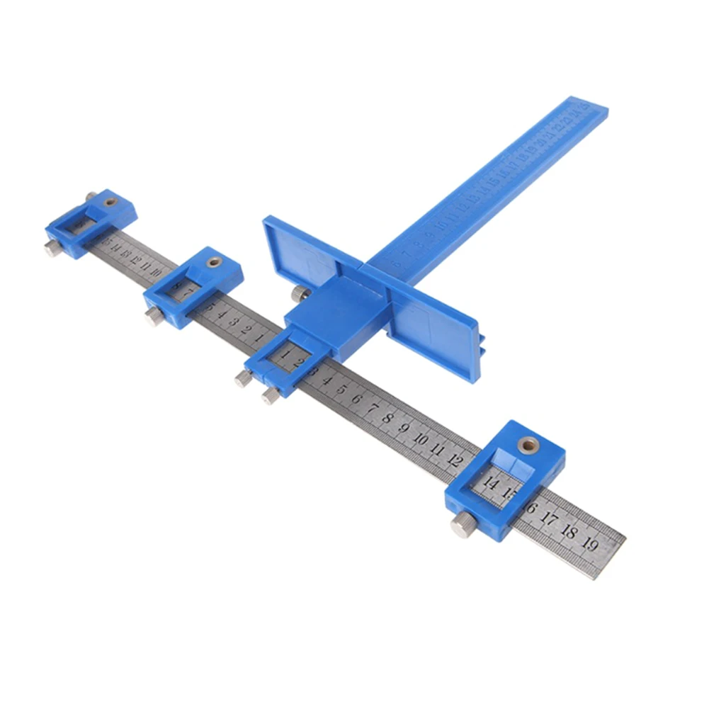 

Cabinet Hardware Jig Adjustable Punch Locator Drill Guide Sleeve Woodworking Drilling Dowelling Tool for Door Handles TOER889