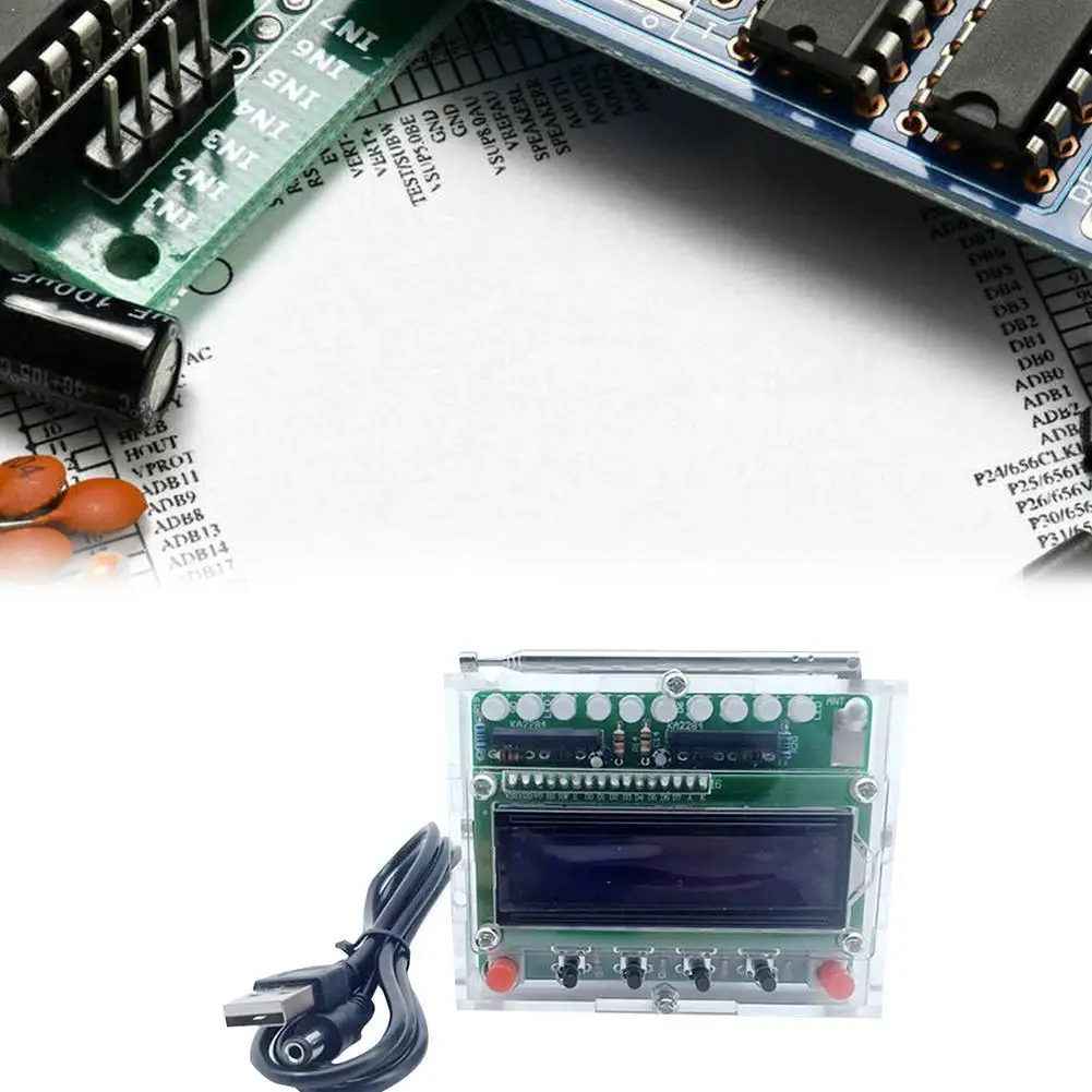 

DIY Radio Electronic Kit Parts 51 Single-Chip FM Digital Machine Can Be Level Separately Controlled Indicator Sound C1B7