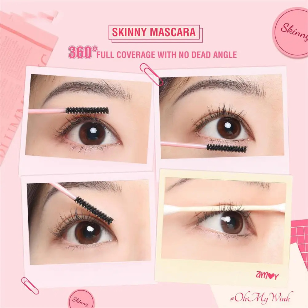 

3D Mascara Makeup Lengthening Eyelash Extension Waterproof Oily Fast Dry Long-wearing Lasting Mascara Big Eye Cosmetic